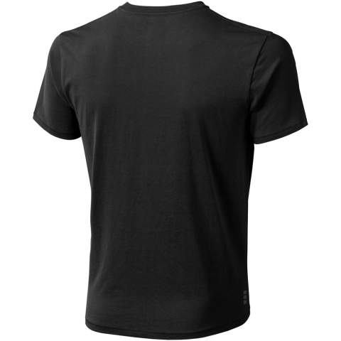 The Nanaimo short sleeve men's t-shirt made of 160 g/m² cotton is perfect for any occasion and a comfortable addition to any wardrobe. The ringspun cotton provides a stronger and smoother yarn, resulting in a more durable fabric that guarantees high quality branding. It has side seams to ensure a great fit, and with the printed in-neck Elevate branding it's always comfortable to wear. Re-enforced shoulders for a continuous fit even after longtime use.
