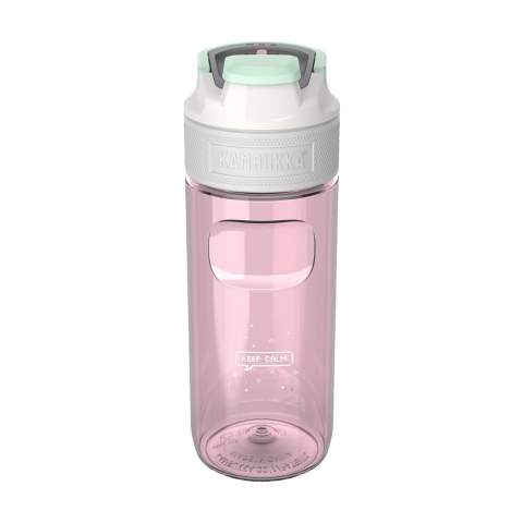 Durable water bottle made by Kambukka® • made of clear and odourless Tritan™ Renew • excellent quality • BPA-free • 3-in-1 lid with 2 drinking positions; just push to take a quick sip, or open it completely to drink just as comfortably as from a mug, without spilling • easy to clean thanks to Snapclean®; just pinch and pull to remove the inner, dishwasher-safe mechanism • universal lid; also fits on other Kambukka® drinking bottles • the lid is heat-resistant and dishwasher-safe • super handy grip • 100% leakproof • capacity 500 ml.
STOCK AVAILABILITY: Up to 1000 pcs accessible within 10 working days plus standard lead-time. Subject to availability.