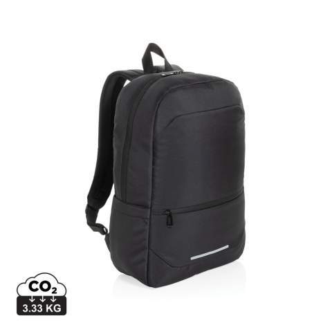 Lernen Sie den CityPack Aware™ RPET-Business-Rucksack kennen. Die perfekte Mischung aus geräumigem Design, Vielseitigkeit und Qualität. Dieser ultragroße Rucksack wurde für moderne Berufstätige entwickelt, die viel unterwegs sind. Er passt sich Ihren Bedürfnissen an und sorgt dafür, dass Ihre wichtigsten Dinge sicher und organisiert sind. Mit 2 seitlichen Wasserflaschenfächern. Hergestellt aus recyceltem Polyester mit integriertem AWARE™-Tracer. 2% des Erlöses jedes mit AWARE™ verkauften Produkts werden an Water.org gespendet. PVC-frei.<br /><br />FitsLaptopTabletSizeInches: 15.6<br />PVC free: true