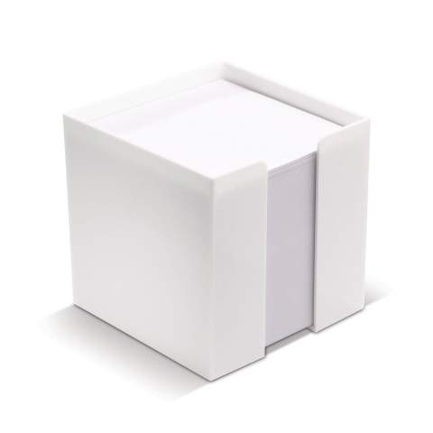 Kubushouder. Wit papier. Circa 800 houtvrije vellen (90g/m²). Enkelbladsbedrukking mogelijk. Per stuk, geseald verpakt.