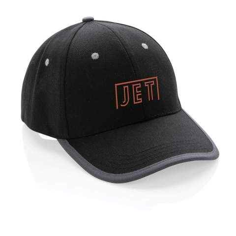 Kein Greenwashing! Erzählen Sie die wahre Geschichte über Nachhaltigkeit! Diese 6 Panel Kontrast-Cap mit gebogenem Schirm wurde aus recyceltem 280gr Brushed Cotton ( 60% rCotton & 40% rPET) hergestellt und mit AWARE™ Tracer versetzt. Mit AWARE™ wird die Verwendung von echten recycelten Gewebematerialien sowie die Angaben zur Wasserreduzierung durch disruptive physische Tracer und Blockchain-Technologie garantiert. Sparen Sie Wasser und verwenden Sie echte recycelte Stoffe. Mit dieser Kappe sparen Sie bereits 250 Liter Wasser. Die Kappe hat eine dunkel-graue Einfassung und einen Klettverschluß. Weiterhin werden 2% des Erlöses jedes verkauften Impact-Produkts an Water.org gespendet. Die Wassereinsparungen basieren auf Zahlen im Vergleich zu herkömmlichen Fasern. Diese berechnete Angabe basiert auf zuverlässigen Ökobilanzdaten, die von Textile Exchange in ihren Material Snapshots 2016 veröffentlicht wurden.
