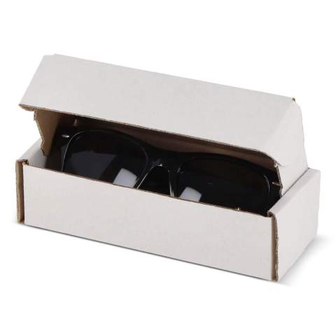 Boîte cadeau en carton pour lunettes de soleil. Possibilité d'impression numérique sur toute la surface. Certifié FSC. Fabriqué en Europe.