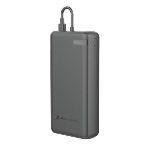 Meet the new standard of portable charging. Menlo Park is a 20,000 mAh powerbank that allows you to charge all your mobile devices at top speed. Not only does Menlo Park charge at top speed it also offers the fastest possible way to recharge the powerbank. Menlo Park comes with dual USB output so you can charge two devices at the same time. One via type C port and one with type C cable. Both offer super-fast PD charging up to 20W. Menlo Park is made with RCS (Recycled Claim Standard) certified recycled ABS and PC. Total recycled content: 20% based on total item weight. Urban Vitamin items are made without PVC and packed in plastic reduced packaging<br /><br />PowerbankCapacity: 20000<br />PVC free: true