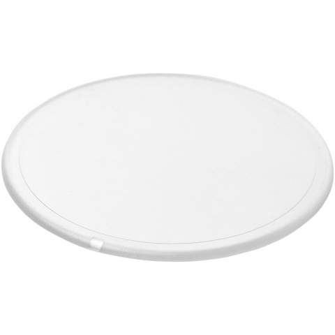 Dessous de verre en plastique solide avec un bord biseauté. Conforme à la norme EN12875-1. Lavable au lave-vaisselle.