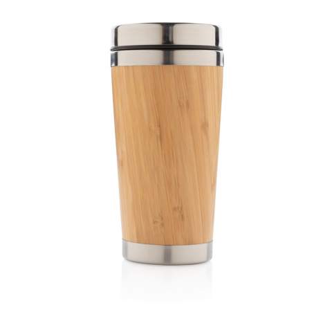 This unique tumbler comes with 304 foodgrade and rustproof stainless steel interior walls and organic bamboo exterior. Keep your drinks hot for up to 3h and cold for up to 6h. Perfect fit for in the car. Content: 450 ml.<br /><br />HoursHot: 3<br />HoursCold: 6
