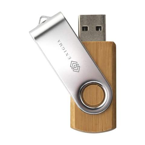 Uit voorraad leverbaar! USB stick (versie 2.0) van bamboe met carbon finish, voor het veilig en handzaam bewaren en vervoeren van bestanden. Direct klaar voor gebruik door "Plug&Play" systeem. Bruikbaar onder Windows, Mac en Linux. Per stuk in een kraft doosje. Extra mogelijkheden: data upload verwijderbaar/onverwijderbaar, jouw logo als computerdrive.