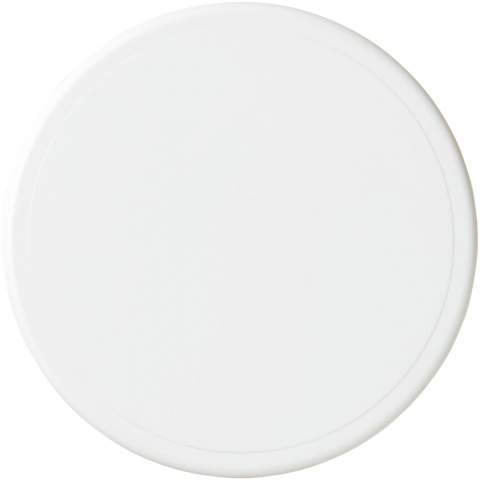 Solid plastic coaster with a bevelled edge. EN12875-1 compliant and dishwasher safe.