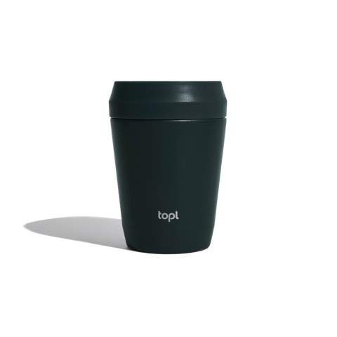 Maak kennis met de Topl Cup, perfect afgestemd op barista-formaat 236ml.  Gemaakt van RCS-gecertificeerde gerecyclede materialen en voorzien van vacuümisolatie, houdt het je drankjes op de ideale temperatuur. Het gepatenteerde 360°-drinkontwerp en de transparante deksel bieden zowel praktisch gemak als stijl voor je dagelijkse avonturen, of je nu door het park wandelt of onderweg bent naar je werk. Gemaakt met 57% gerecycled materiaal.<br /><br />HoursHot: 5<br />HoursCold: 15