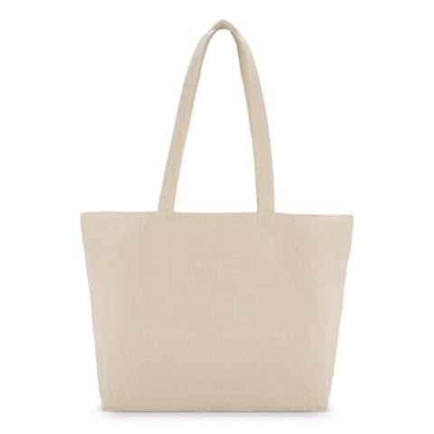 Strapazierfähige Canvas-Tasche aus 320 g/m² Baumwolle mit sicherem Reißverschluss. Robust und geräumig, ideal für den täglichen Gebrauch, Reisen oder Veranstaltungen. Oeko-Tex® zertifiziert für sichere, geprüfte Materialien.