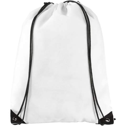 Der Evergreen Sportbeutel ist eine gute Wahl, wenn Sie eine Tasche suchen, die sich gut als einfach zu handhabendes Giveaway eignet, um eine Marke oder eine Marketingkampagne zu bewerben. Der leichte Rucksack ist budgetfreundlich und verfügt über einen Kordelzug, mit dem er sich leicht über der Schulter oder als Rucksack tragen lässt. Die Tasche besteht aus 80 g/m² PP-Kunststoff, verfügt über ein großes Hauptfach und lässt auf der Außenseite genügend Platz, um ein Logo oder andere Botschaften anzubringen. 