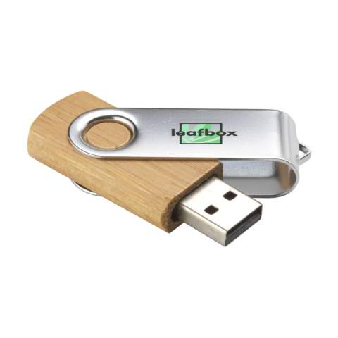 Uit voorraad leverbaar! USB stick (versie 2.0) van bamboe met carbon finish, voor het veilig en handzaam bewaren en vervoeren van bestanden. Direct klaar voor gebruik door "Plug&Play" systeem. Bruikbaar onder Windows, Mac en Linux. Per stuk in een kraft doosje. Extra mogelijkheden: data upload verwijderbaar/onverwijderbaar, jouw logo als computerdrive.