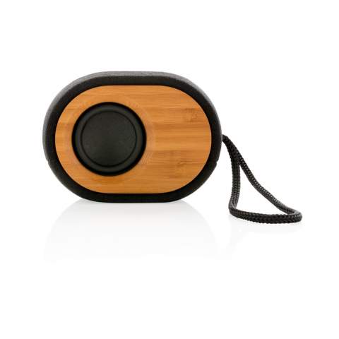Natural sound from a natural speaker. This sustainable speaker combines an amazing sound experience with a stylish design made out of durable and responsible materials. The casing is made out of durable bamboo and fabric made from a blend of 30% Organic cotton, Hemp 40% and 30% recycled PET. The 5W speaker uses high quality components to guarantee longevity. The 1.500 mAh battery will play up to 8 hours on one single charge. It uses BT 4.2 for a super smooth connection and has an operating distance up to 10 metres. Registered design® Packed in 100% plastic free packaging<br /><br />HasBluetooth: True<br />NumberOfSpeakers: 1<br />SpeakerOutputW: 5.00