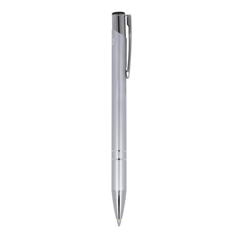 L'édition en aluminium recyclé de notre célèbre stylo Alicante, avec une finition mate ; un élégant stylo à bille en aluminium avec deux anneaux dans le corps du stylo pour lui donner une touche spéciale. Le stylo est livré avec de l'encre noire.
