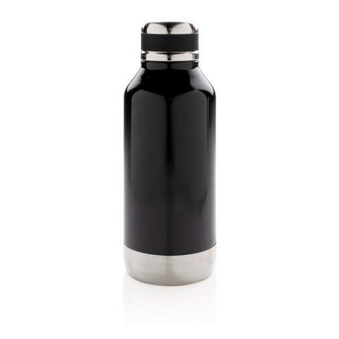 Leakproof vacuum insulated bottle with twist off lid. With unique logo position on the front. 304 stainless steel inner and 201 stainless steel outer keeps your drinks hot 5h and cold 15h. Content: 500ml.<br /><br />HoursHot: 5<br />HoursCold: 15