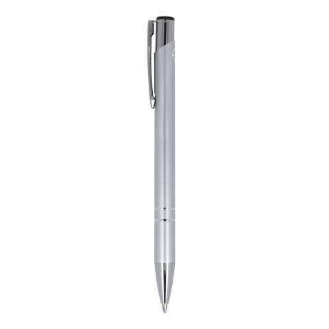 L'édition en aluminium recyclé de notre célèbre stylo Alicante, avec une finition mate ; un élégant stylo à bille en aluminium avec deux anneaux dans le corps du stylo pour lui donner une touche spéciale. Le stylo est livré avec de l'encre noire.