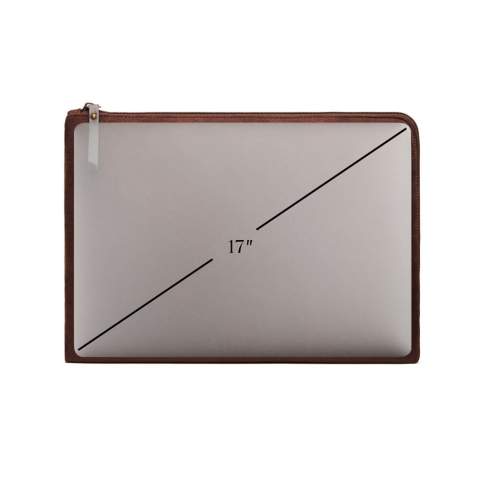A smart padded computer case for a 16" laptop. This versatile case is ideal for carrying your computer safely and stylishly no matter the occasion. The high quality design includes a smooth fit for ease of use, supple PU and subtle metal details with a brass finish. The slim and elegant design fits easily into your bag or suitcase. Business travel has never been more stylish!Suitable for computers with an overall size of 17 inches. Please note that the dimensions of the display are not the same as the dimensions of the entire computer.<br /><br />FitsLaptopTabletSizeInches: 16.0