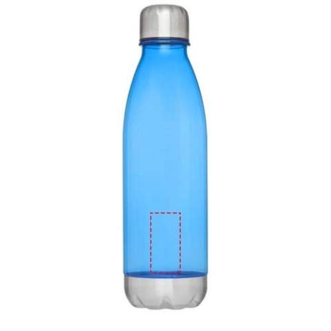 Bouteille de sport à simple paroi en matériau durable avec couvercle vissé. Résistante aux chocs, aux taches et aux odeurs. Dispose d’un couvercle et d'un fond en acier inoxydable. Sans bisphénol A. Capacité de 685 ml.
