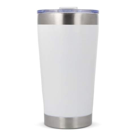 Wir präsentieren 'Cango', unseren 500ml T-ceramic-becher mit Deckel. Genießen Sie Ihre Getränke auch unterwegs in dieser stilvollen und praktischen Lösung. Die keramische Innenausstattung bietet zahlreiche Vorteile, darunter eine einfache Reinigung, die Beseitigung von Geruchs- und Geschmacksrückständen nach dem Waschen und eine hervorragende Wärmedämmung. Hergestellt aus 90 % recyceltem, nicht verbrauchtem Edelstahl.