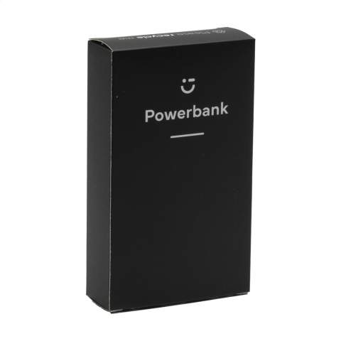 Very powerful, 3-port, ABS power bank with built-in Li-ion battery (10.000 mAh) for simultaneously charging up to 3 devices. Input: DC5V/2.1A. Output USB 1, USB 2 & TYPE-C: DC5V/2.1A. Includes micro-USB charging cable and user manual. Each item is individually boxed.