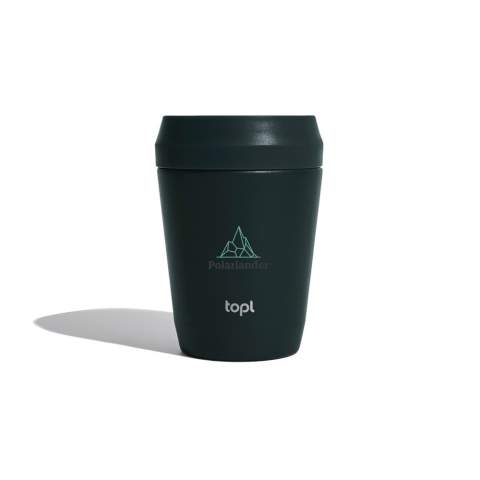 Maak kennis met de Topl Cup, perfect afgestemd op barista-formaat 236ml.  Gemaakt van RCS-gecertificeerde gerecyclede materialen en voorzien van vacuümisolatie, houdt het je drankjes op de ideale temperatuur. Het gepatenteerde 360°-drinkontwerp en de transparante deksel bieden zowel praktisch gemak als stijl voor je dagelijkse avonturen, of je nu door het park wandelt of onderweg bent naar je werk. Gemaakt met 57% gerecycled materiaal.<br /><br />HoursHot: 5<br />HoursCold: 15
