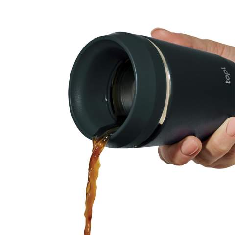 Maak kennis met de Topl Cup, perfect afgestemd op barista-formaat 236ml.  Gemaakt van RCS-gecertificeerde gerecyclede materialen en voorzien van vacuümisolatie, houdt het je drankjes op de ideale temperatuur. Het gepatenteerde 360°-drinkontwerp en de transparante deksel bieden zowel praktisch gemak als stijl voor je dagelijkse avonturen, of je nu door het park wandelt of onderweg bent naar je werk. Gemaakt met 57% gerecycled materiaal.<br /><br />HoursHot: 5<br />HoursCold: 15
