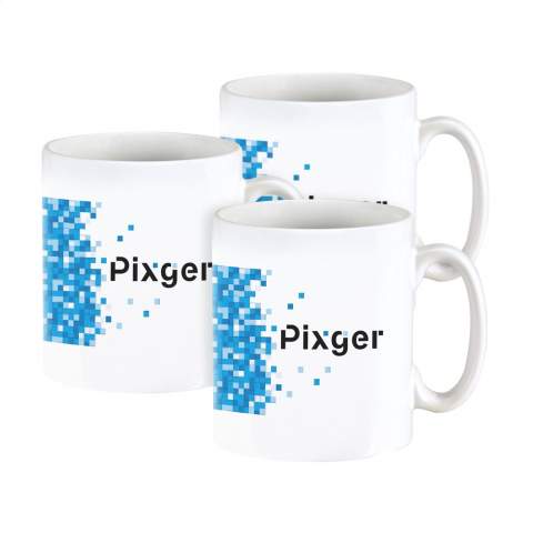 High-quality ceramic mug. The ideal mug for full colour prints, including photos and product images. Dishwasher safe. Capacity 350 ml.
