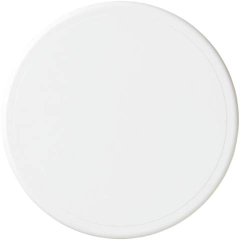 Solid plastic coaster with a bevelled edge. EN12875-1 compliant and dishwasher safe.