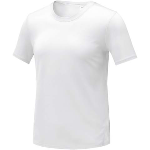 The Kratos short sleeve women's cool fit t-shirt is a must-have for any active occasion. Made from a lightweight, breathable and moisture-wicking 105 g/m² polyester fabric, this t-shirt helps keeping cool and dry, while allowing for maximum mobility and flexibility. Whether heading to any sports event or out for a hike, the Kratos is the perfect choice for any sports activities.