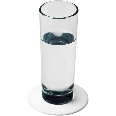 Solid plastic coaster with a bevelled edge. EN12875-1 compliant and dishwasher safe.