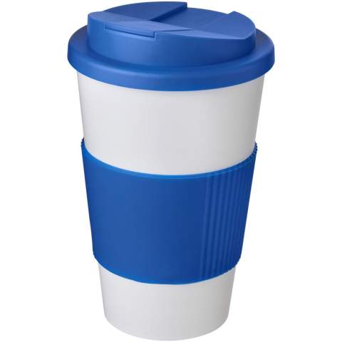 Double-wall insulated tumbler with a secure twist-on spill-proof lid and a silicone grip. The lid clips closed to better prevent spillages, and is manufactured without silicone. Volume capacity is 350 ml. Mug is fully recyclable. You can mix and match colours to create your perfect mug. Made in the UK. Packed in a recycled PE plastic bag. BPA-free.