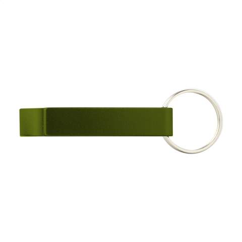 Keyring with aluminium opener.