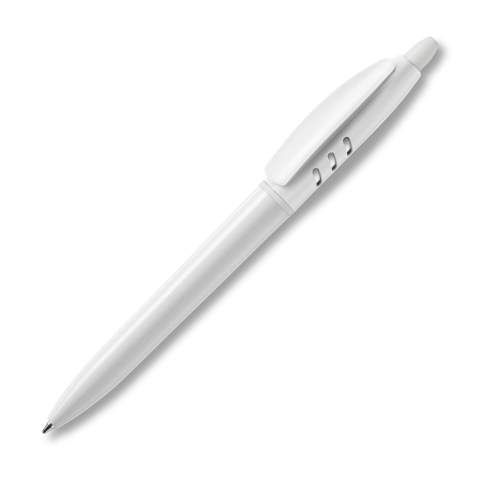 De S30 balpen in hardcolour is een witte pen met gekleurde details. Het bevat een drukmechaniek en een blauw schrijvende X20 vulling. De pen is gemaakt van ABS kunststof, geproduceerd in Europa. Kleur combinaties voor deze pen zijn mogelijk vanaf 5.000 stuks.