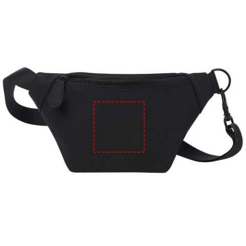 The Turner fanny pack is designed with highly durable and sustainable materials. The outside is made with 51% GRS recycled PU plastic and the lining is made of 100% GRS recycled RPET. The fanny pack features a large zipped compartment, and inside is a small zipped pocket to keep items organised. The strap is adjustable and can be released quickly with the clasp. This fanny pack is made to last, and with its classic design and sturdy materials, it will become a favourite.