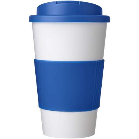 Double-wall insulated tumbler with a secure twist-on spill-proof lid and a silicone grip. The lid clips closed to better prevent spillages, and is manufactured without silicone. Volume capacity is 350 ml. Mug is fully recyclable. You can mix and match colours to create your perfect mug. Made in the UK. Packed in a recycled PE plastic bag. BPA-free.