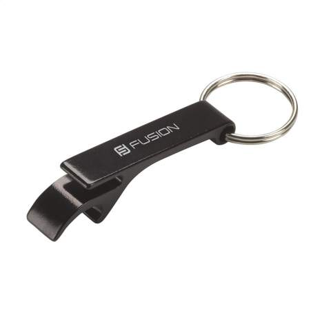 Sleutelhanger met aluminium opener.