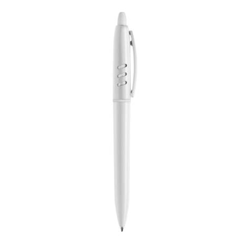 De S30 balpen in hardcolour is een witte pen met gekleurde details. Het bevat een drukmechaniek en een blauw schrijvende X20 vulling. De pen is gemaakt van ABS kunststof, geproduceerd in Europa. Kleur combinaties voor deze pen zijn mogelijk vanaf 5.000 stuks.