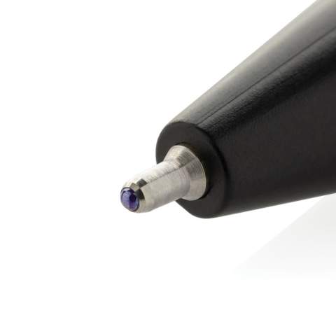 Der Vibe GRS-zertifizierte rABS-Kugelschreiber verfügt über ultra-gleitfähige Tinte mit niedriger Viskosität, die ein außergewöhnlich angenehmes Schreibgefühl garantiert. Die Tinte fließt mühelos und sorgt bei jedem Gebrauch für flüssige, luxuriöse Striche. Blauschreibung mit bis zu 800m Schreiblänge. Der Kugelschreiber besteht zu 55% aus recyceltem rABS.