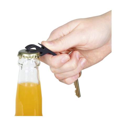 Sleutelhanger met aluminium opener.