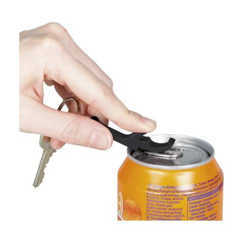Sleutelhanger met aluminium opener.