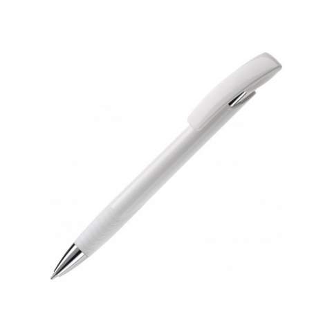 Moderner Kugelschreiber-Toppoint Design! Einzigartiges Design mit Hardcolour Schaft und Metalltspitze. Manschette und Clip sind farbig. Mine blauschreibend. 