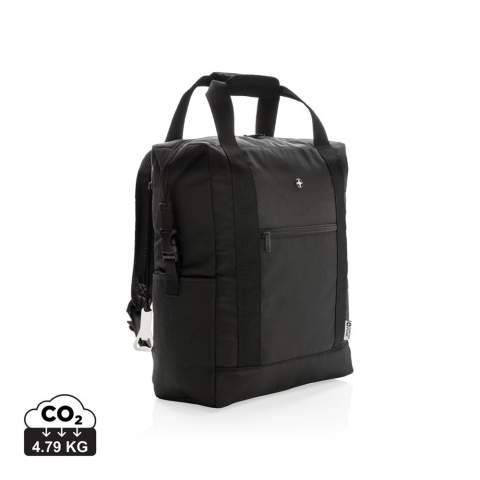 Deluxe 1680D and 600D polyester cooler totepack with extra-large zipped main compartment and zipped front pocket. Large storage space. Double reinforced carrying handles. Including bottle opener. Fits up to 28 cans. PEVA insulation.