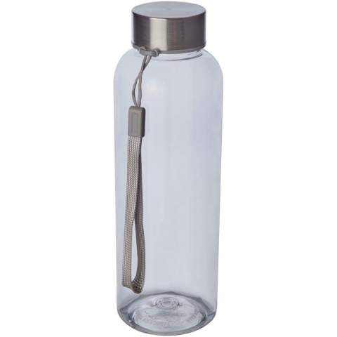 The Bodhi 500 ml water bottle with a stainless steel lid is made from RPET, making it a more sustainable option for individuals looking for a reusable water bottle. The bottle features a handle for easy carrying, which is an excellent addition to its design. BPA Free and tested and approved under German Food Safe Legislation (LFGB) and for Phthalates Content under REACH.