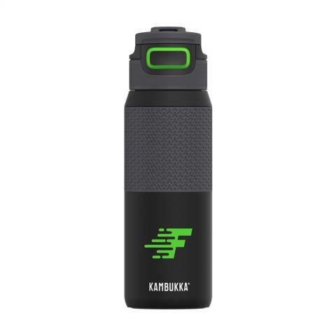 Durable, vacuum insulated 18/8 stainless steel water bottle made by Kambukka® • excellent quality • BPA-free • keeps drinks cold for up to 21 hours • 3-in-1 lid with 2 drinking positions; just push to take a quick sip, or open it completely to drink just as comfortably as from a mug, without spilling • easy to clean thanks to Snapclean®; just pinch and pull to remove the inner, dishwasher-safe mechanism • universal lid; also fits on other Kambukka® drinking bottles • the lid is heat-resistant and dishwasher-safe • handy rubberized grip • non-slip base • 100% leakproof • contents 750 ml.
STOCK AVAILABILITY: Up to 1000 pcs accessible within 10 working days plus standard lead-time. Subject to availability.