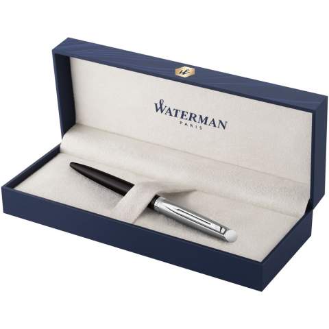 The Hémisphère essential ballpoint pen provides the perfect balance of lightweight writing comfort and style to stand out from the crowd. Each ballpoint pen is exquisitely designed with vibrant colours and beautiful lacquers inspired by proudly Parisian style. Waterman ballpoint pens provide exceptionally smooth writing and optimal reliability. Made in France and presented in a premium Waterman gift box.