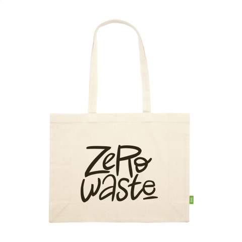 WoW! Sac shopping ECO robuste en 100% coton biologique de qualité (180 g/m²). Avec ses longues anses et fabriqué à partir de matériaux durables et respectueux de l'environnement, ce sac à provisions est l'alternative idéale aux sacs en plastique à usage unique.