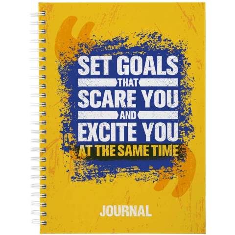 Le journal à couverture rigide Desk-Mate® A5 avec papier 80 g/m2 est un compagnon pour toutes vos pensées, notes et idées. Le format compact A5 est parfait pour l'écriture en déplacement ou la tenue d'un journal quotidien. Idéal pour les étudiants, les professionnels ou toute personne à la recherche d'un espace fiable où puiser l'inspiration. Les modèles de journaux sont disponibles en anglais, français, allemand, espagnol, italien, polonais et néerlandais.