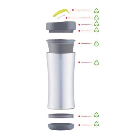 The Boom is a 225ml leakproof, double walled travel mug for your hot or cold beverages on the go. The most surprising feature is that it’s designed to be completely dismantled at the end of its life-cycle for recycling. Show your commitment by disassembling and recycling each part for a cleaner world. Registered design®