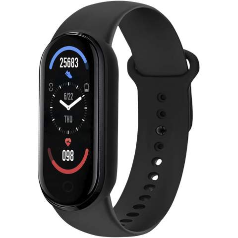 The AT410 smartband integrates different functions to control daily physical activity: steps, calories burned and distance traveled. It also measures sleep quality and features a heart rate monitor and blood pressure measurement. Compatible with iOS and Android, and it receives and displays notifications from the connected smartphone. Comes with a large battery that can provide up to 7 days of autonomy. 0.96” touch screen with 160x80 resolution. Waterproof level IPX7.