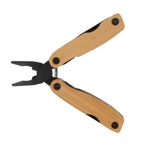 Unleash versatility with our bamboo multi-tool, boasting 12 functions. The ultimate all-in-one solution for countless tasks and adventures.
