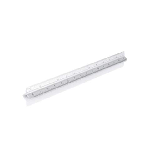 Aluminiumlineal mit 5 verschiedenen Skalen (1:20, 1:25, 1:50, 1:75 und 1:100); 1 Seite ist für die Werbeanbringung vorgesehen.<br /><br />TapeLengthMeters: 0.30